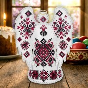 Набор для вышивки нитками на искусственной коже Wonderland Crafts Ангел с орнаментом FLHL-126
