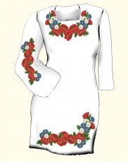 Заготовка женского платья для вышивки бисером  Biser-Art Сукня 6004 (льон)