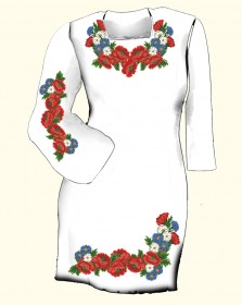 Заготовка женского платья для вышивки бисером  Biser-Art Сукня 6004 (льон) - 825.00грн.