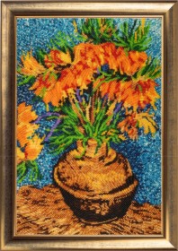 Набор для вышивки бисером Цветы в медной вазе (по мотивам картины В. Ван Гога)