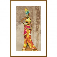 Набор для вышивки нитками на канве с фоновым изображением Африканская принцесса Новая Слобода (Нова слобода) СР6252