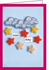 Набор - открытка 3D для вышивки бисером  Среди звезд и облаков Абрис Арт АОО-001