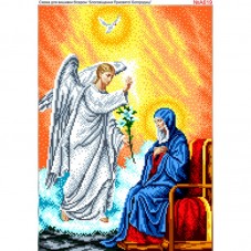 Схема вышивки бисером на габардине Благовещение Пресвятой Богородице  Biser-Art 30х40-А619