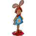 Набор для вышивки бисером по дереву Кролик Девочка Волшебная страна FLK-253