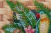 Набор-миди для вышивки бисером на натуральном художественном холсте Попугаи лори Абрис Арт АМВ-029