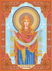 Схема для вышивки бисером на холсте Покров Пресвятой Богородицы Абрис Арт АСК-156
