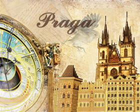 Схема вышивки бисером на атласе Прага