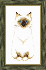 Набор для вышивки крестом Сиамский кот Cristal Art ВТ-109