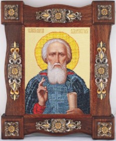Схема вышивки бисером на ткани Св. Сергий Радонежский  Краса и творчiсть Р-80511 - 155.00грн.