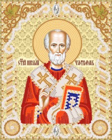 Схема вишивки бісером на атласі Марічка Св. Николай Чудотворец РІК-5449 Марiчка (Маричка) РИК-5449 - 55.00грн.