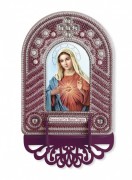 Набор для вышивки иконы с рамкой-киотом Непорочное Сердце Марии