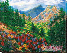 Набор для вышивания бисером Горный пейзаж Абрис Арт АВ-561