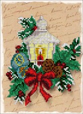 Набор для вышивки ювелирным бисером Рождественские истории 6 Краса и творчiсть 61114