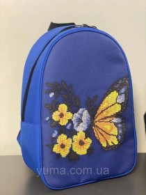 Рюкзак для вышивки бисером Бабочка Юма Модель 3 №50 Синій - 776.00грн.