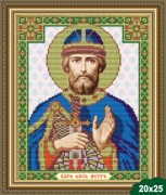Рисунок на ткани для вышивки бисером Святой Князь Пётр