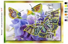 Схема вышивки бисером на габардине Метелик Biser-Art 15х21-147