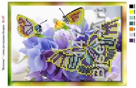 Схема вышивки бисером на габардине Метелик Biser-Art 15х21-147 - 37.00грн.