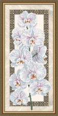 Схема для вышивки бисером на габардине Орхидея на бежевом Art Solo VKA3095