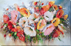 Набор для вышивания бисером Нежные цветы  Абрис Арт АВ-805