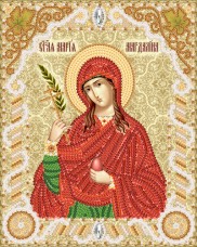 Схема вышивки бисером на атласе Маричка Св. Мироносия Мария Магдалина РИК-5539 Марiчка (Маричка) РИК-5539