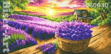 Схема вышивки бисером на габардине Бисер Арт Панно Лавандовое поле 3060030 Biser-Art 3060030