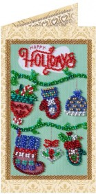 Набор - открытка для вышивки бисером Happy Holidays Абрис Арт АО-149 - 97.00грн.