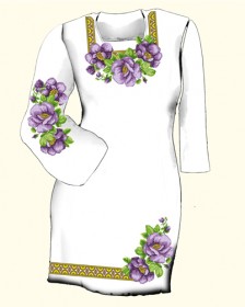 Заготовка женского платья для вышивки бисером  Biser-Art Сукня 6017 (льон) - 825.00грн.