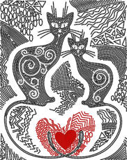 Схема вышивки бисером на атласе Узоры любви А-строчка АК3-192