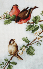Набор для вышивки крестом Птички Luca-S В216