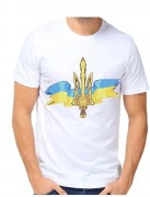 Мужская футболка для вышивка бисером Символ Украины