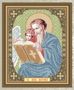Схема для вышивки бисером на габардине Св. Ап. Евангелист Матвей