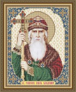 Схема вышивки бисером на габардине Св. Равноап. Князь Владимир