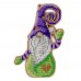 Набор для вышивки бисером по дереву Гном в фиолетовом колпаке  Волшебная страна FLK-498