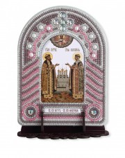 Набор для вышивки иконы с рамкой-киотом Святые Петр и Февронья Новая Слобода (Нова слобода) ВК1008