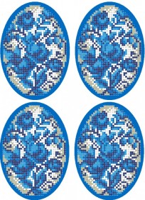 Схема вышивки бисером на габардине Писанки  Biser-Art 20х30-В394 - 63.00грн.