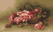 Набор для вышивки крестом Корзина с розами