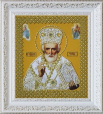 Набор для вышивки бисером Св. Николай Чудотворец (золото) Картины бисером Р-270