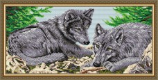 Набор для выкладки алмазной мозаикой Волки Art Solo АТ3211