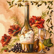 Набор для выкладки алмазной мозаикой Французское вино DIAMONDMOSAIC DM-219