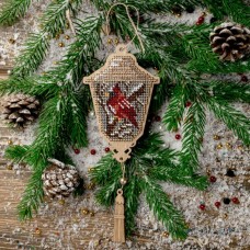 Набор для вышивки бисером по дереву Фонарик Птица Волшебная страна FLK-450