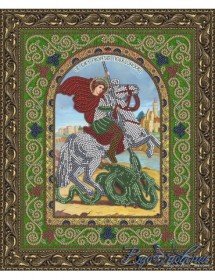 Схема для вышивки бисером на атласе Икона Святой Великомученик Георгий Победоносец Вдохновение БГИ-4005 - 50.00грн.