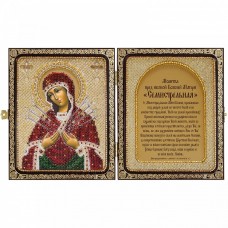 Набор для вышивки иконы бисером в рамке-складне Богородица Семистрельная Новая Слобода (Нова слобода) СЕ7107