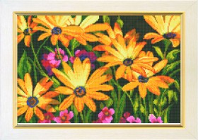 Схема вышивки бисером на авторской канве Цветы Чарiвна мить  СБ-304 - 86.00грн.