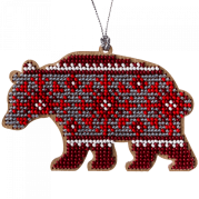 Набор дляя вышивки бисером по дереву Медведь