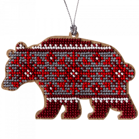 Набор дляя вышивки бисером по дереву Медведь Волшебная страна FLK-214 - 210.00грн.