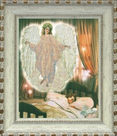 Схема вышивки бисером на ткани Ангел сна
