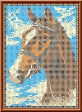 Набор для вышивки бисером Лошадь Каролинка КБЖН-4001