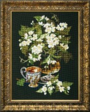Набор для вышивки крестом Жасминовый чай Чарiвна мить (Чаривна мить) М-206