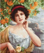 Набор для вышивки крестом Красавица под апельсиновым деревом