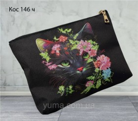 Косметичка для вышивки бисером Черный котенок Юма КОС-146ч - 176.00грн.